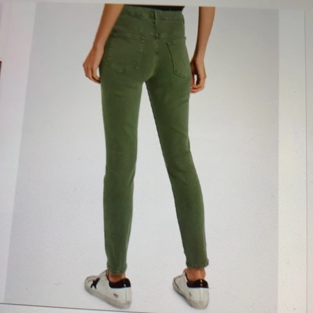 MOTHER High Rise Green Jeans - Picture 2 of 9